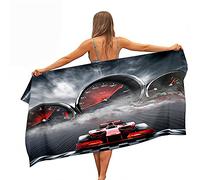 Stillshine. Grande Serviettes Plage Serviettes Bain Absorption l'eau Séchage Rapide Microfibre XL XXL Voiture Course Thème Serviette Enfant Jeunes l'homme Couverture (Couleur3,100x200cm)