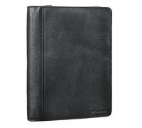 STILORD Leif Conférencier DIN A5 Cuir Véritable Vintage Organiseur Porte-Documents Housse Classeur Portfolio en Cuir Pochette Document conférencier Couleur:ossidiana Nero