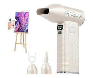 Stineng Souffleur de Peinture Fluide Sans Fil avec 3 Buses et 5 Vitesses de Réglage pour Acrylique