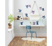 Komar Sticker mural Stitch and Angle Happy – Disney – 50 x 70 cm – Bleu/Violet