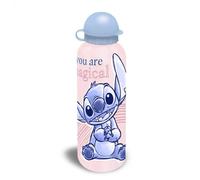 Stitch Bouteille d'eau en aluminium pour enfants avec paille 500 ml pour l'école (You are magic Stitch)