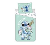 Jerry Fabrics Housse de couette Stitch Buddies Réversible 140x200 100% coton + Taie Disney