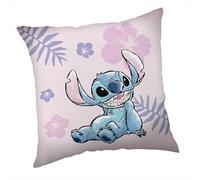 Stitch Disney Coussin décoratif Rose carré pour Enfants 40x40 cm Oeko-TEX