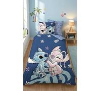 Stitch et Angel Leaf Housse de Couette 140x200 + Taie Polycoton