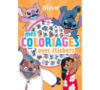 STITCH - Mes Coloriages avec Stickers - Disney - Collectif - Hachette Disney - broché - Document jeunesse