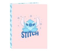 Safta Classeur folio 4 anneaux mixte Stitch Ohana 26,5x33x4 cm