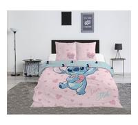 Stitch Rose Housse de Couette 240x220 + 2 Taies 65x65 Polycoton Disney