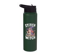 Stitch Witch Fun Crafty Sewing Amateur Stainless Steel Insulated Water Bottle