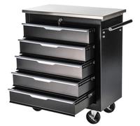 STIX Armoire d'atelier, chariot à outils, 5 tiroirs, roulettes avec frein, GarageGo P5