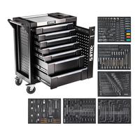 STIX Armoire d'atelier, chariot à outils, 7 tiroirs, outils inclus, UltimatePro B7/TS1
