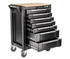 STIX Armoire d'atelier, chariot à outils, 7 tiroirs, roulettes avec frein, UltimatePro C7