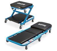 Stix LWS-40 Chariot d’Atelier 2-en-1 Pliable et Mobile pour Travaux Mécaniques sous Véhicule Charge Max 150 kg Compact et Ergonomique pour Garage