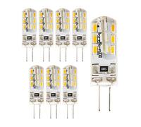 STJUNR Ampoules LED G4, lot de 8, 2 watts, équivalent à une ampoule halogène de 20 watts, lumière blanc chaud 3000 K, 200 lumens, ampoules LED G4 à économie d'énergie, respectueuses des yeux