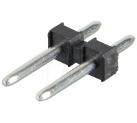 STL 224-02 - Barrette mâle pour borne de connexion 2 broches, pas 3,5 mm