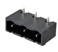 STL 266-03 - Barrette mâle pour borne de connexion 3 broches, RM7, 62, coudée