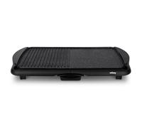 Wëasy Plancha électrique STO52 – 2000 W, grill, plaque amovible antiadhésive pierre, noir