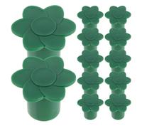 STOBAZA 12 Pièces Capuchon de Canne en PP Vert pour Jardin, Protège-Embout Solide et Élégant pour Tiges de Bambou, pour Projets Paysagers et Décoration Extérieure