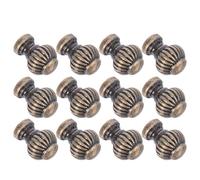 STOBAZA 12 Pièces Poignées de Tiroir Vintage de Citrouille, Poignées Rétro Rondes Monotrou en Alliage Solide, Mini Boutons Décoratifs pour Boîtes à Bijoux, Commodes et Placards,