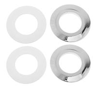 STOBAZA 2 Ensembles Convertisseur 38mm de Chasse Bouton pour Double D'eau en Plastique la Résistant Déformation, Installation Facile à 48mm/58mm Toilettes Compatible Salle de Bain Maison