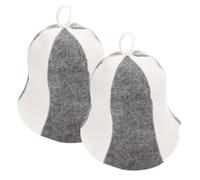STOBAZA 2 Pièces Bonnet de Sauna Facile à Ranger Design Simple et Délicat en Feutre Protège la Tête Chaleur Couleur Aléatoire pour Femme pour Usage Domestique