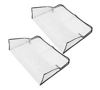 STOBAZA 2 Pièces Housses de Dossier de Chaise de Salon Transparentes Protège-dossiers Réutilisables PVC Imperméable Protection Colorants pour Coiffeurs et Spas