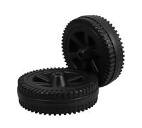 STOBAZA 2 Pièces PP Roues de Barbecue pour Chariot 7 Pouces, Noir | Résistantes à L’usure la Chaleur, Usage Polyvalent, pour Chariot à Main et Pulvérisateur