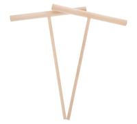 STOBAZA 2 Pièces Spatule pour Four à Pizza en Bois Beige T, Étaleur de Crêpes Fiable et Polyvalent, pour Surface de Cuisson Plate et Poêles à Domicile