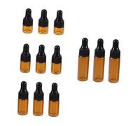 STOBAZA 20pièces Flacon Compte-gouttes Verre pour Huiles Essentielles Distributeur Vide avec Paille de Dosage