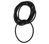 STOBAZA 25 Pièces Bracelets Élastiques en Silicone Noir Confortables, Style Rétro Classique, comme Accessoires de Costume Fêtes D'anniversaire, Taille Adulte Unisexe