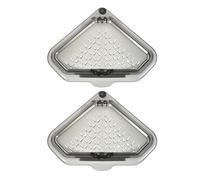 STOBAZA 2pièces Panier Égouttoir Triangulaire Magnétique pour Évier de Cuisine Panier Filtre Angle Résistant et Facile à Nettoyer Installation sans Perçage Récupérateur Déchets