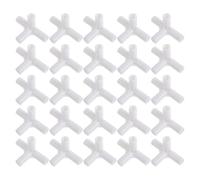 STOBAZA 30 Pièces Connecteur Plastique 4 Voies Blanc pour Armoire en Tissu, Installation sans Tournevis, Angle Précis, Dimensions 6,3x3,7x3,7 Cm, pour Balcon et Chambre