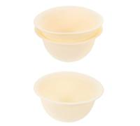 STOBAZA 3pièces Bol Mélangeur Silicone pour Masques Faciaux Set de Bols Flexibles de Récipients Anti-dérapants pour Soins de Peau et Maquillage DIY
