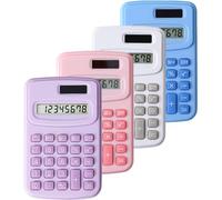 STOBAZA 4 Pièces Calculatrice Électronique Portable C888 en Abs, | Petite Calculatrice pour Étudiants, Calculatrice de Base, Rentrée Scolaire
