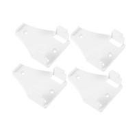 STOBAZA 4 Pièces Support Mural pour Télécommande de Ventilateur-lampe, Support de Base sans Fil, Plastique Blanc, Double Clips de Verrouillage, 2 Trous de Vis, pour Télécommande