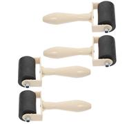 STOBAZA 4 Rouleaux Brayer Pour Linogravure Rouleau Encreur En Caoutchouc Souple Pour Gravure Impression Artistique Et Loisirs Créatifs Taille 3.74 X 1.97 X 0.79 in