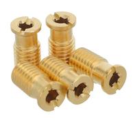 STOBAZA 5 Pièces Kit D'ancrages en Laiton pour Piscine Forme Conique Optimisée, Dimensions 2,80x1,40x1,40cm, Fixation Sécurisée sans Bruit ni Jeu, Accessoire Piscine Essentiel