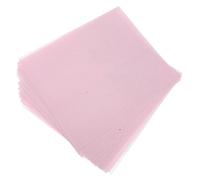 STOBAZA 50 Pièces Papier Sulfurisé Prédécoupé Rouge pour Cuisson à Haute Température, Absorbant L'huile, Pratique Pâtisserie Maison Cuisine