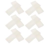 STOBAZA 6 Pièces Fixateur de Multiprise, Support de Prise Adhésif Mural, Pp Blanc, Réutilisable, sans Perforation, pour Routeur Wifi et Boîte à Mouchoirs, Organisation Maison