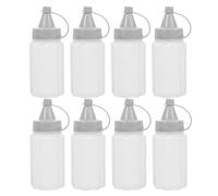 STOBAZA 8 Pièces Bouteille Distributrice Cuisine 30ml en Pp Réutilisable Bec Verseur Anti-goutte et Graduation pour Camping et Condiments Liquides