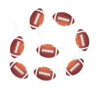 STOBAZA 8 Pièces Guirlande de Fanions de Football en Papier, Décoration | Bannière Sportive Élégante, Facile à Suspendre, Thème Rugby et Foot, Détails Soignés, pour Fête D’anniversaire