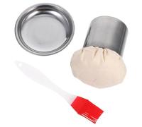 STOBAZA Accessoire Pancake Brosse à Huile en Acier Inoxydable, Légère et Pratique, Cuisine et Maison, Lot de 1 Set de Set, Argentée Couleur Aléatoire