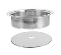 STOBAZA Adaptateur Plaque Induction Acier Inoxydable Kit Anneau et Couvercle Plat pour Table Cuisson Induction Diffusion Chaleur et Plats à Fond Encastré