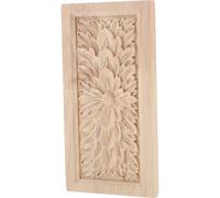 STOBAZA Applique en Bois Sculpté Style Romain Européen pour Décoration | Bois Brut Beige, Travail Fin et Stable, Usage Intérieur Polyvalent, Salon et Objets Décoratifs