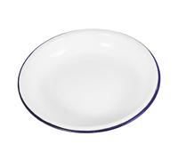 STOBAZA Assiette Émaillée Vintage à Fond Profond pour Salades et Snacks, Facile à Nettoyer