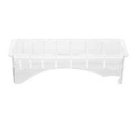STOBAZA Boîte de Rangement Plastique pour Peignes de Tondeuse Électrique Organisateur Emplacements pour Accessoires de Coiffure et Pratique Couleur Couleur
