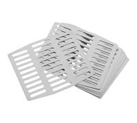 STOBAZA Cache-trou Drainage pour Mur en Briques en Acier Inoxydable Protection des Trous D'évacuation Lot de 10 Pièces Argentées