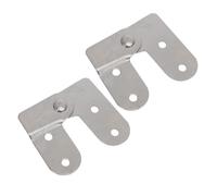 STOBAZA Charnières Pliantes Argenté 2 Pièces Rotation pour Table Pliante et Meubles, Ajustement Flexible et Fonctionnement Silencieux pour Ateliers et Pièces