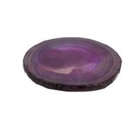STOBAZA Dessous de Verre en Pierre D'agate Naturelle 6-10 Cm Multicolore, Tapis de Tasse Résistant la Chaleur, sous-Verre Décoratif pour Café et Vin, Ensemble Créatif Couleur Aléatoire