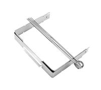 STOBAZA Grille en Acier Inoxydable Pliable pour Barbecue Extérieur | Acier Inoxydable Argenté, Nettoyage Simple et Rangement Compact, Usage Extérieur pour Activités Barbecue