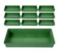 STOBAZA Lot de 10 Bols en Plastique Vert Abs pour Mousse de Fleur, Base Légère et Grosse Capacité pour Centre de Table Lors de Fêtes et Mariages